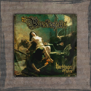 Brodequin Harbinger of Woe album cover wall flag 43.3x43.3 inches death metal merch